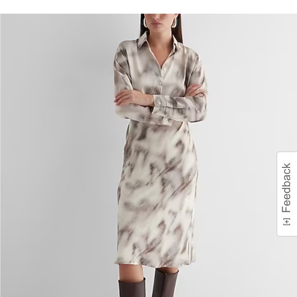 Satin midi dress